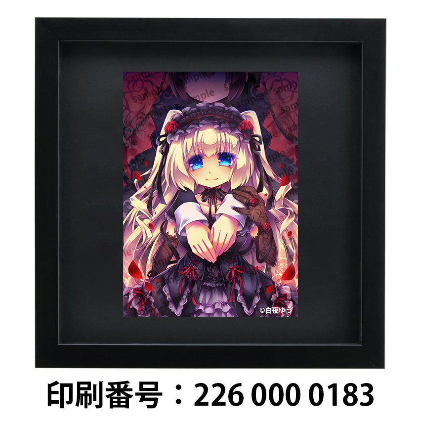 ネップリ イラスト 可愛い女の子 おしゃれ服 美しい 綺麗 ゴスロリ クラロリ ゴシック 金髪 ドレス コンビニプリント ネットプリント 個性的 おすすめ 人気 イラストレーター 絵師 クリエイター グッズ ローソン ファミマ タイトル:レティーツィア【紅】 作:白夜ゆう