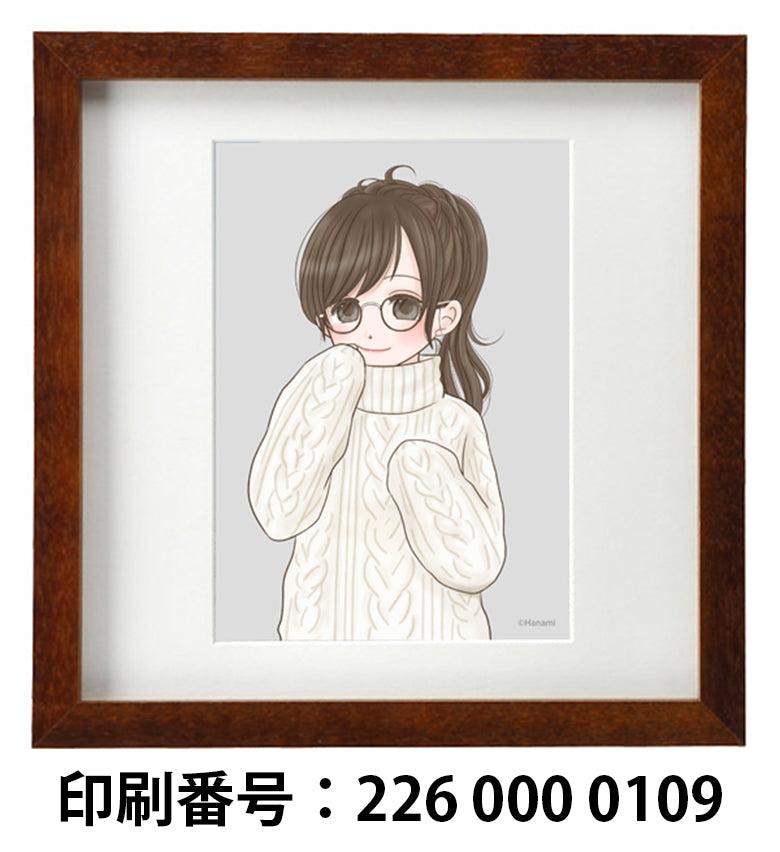 ネップリ イラスト 可愛い女の子 おしゃれ服 ゆるふわ メガネ コンビニプリント ネットプリント 個性的 おすすめ 人気 イラストレーター 絵師 クリエイター グッズ ローソン ファミマ タイトル:Hanami PART10 作:Hanami