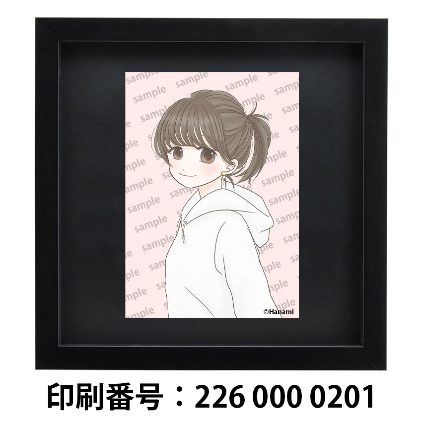 ネップリ イラスト 可愛い女の子 かわいい おしゃれ服 ショートカット ピアス パーカー フード 個性的 おすすめ 人気 コンビニプリント ネットプリント イラストレーター クリエイター 絵師 グッズ ローソン ファミマ タイトル:Hanami PART14 作:Hanami