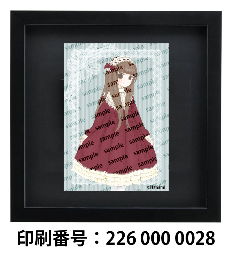 ネップリ イラスト 可愛い女の子 おしゃれ服 エモい クラシカル ドレス ワンピース コンビニプリント ネットプリント 個性的 おすすめ 人気 イラストレーター 絵師 クリエイター グッズ ローソン ファミマ タイトル:Hanami PART1 作:Hanami