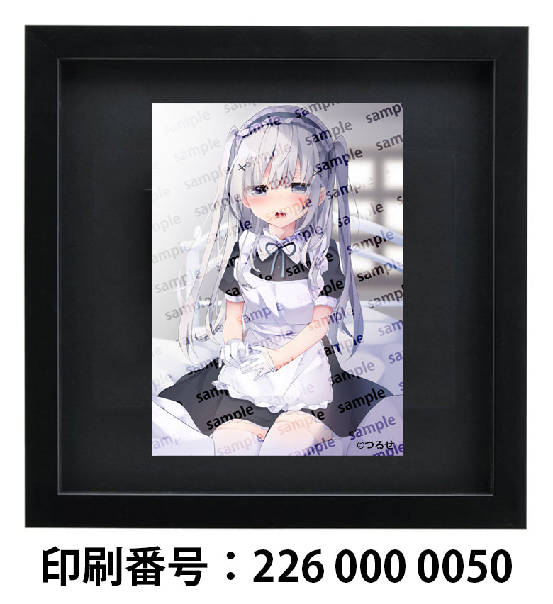 ネップリ イラスト 可愛い女の子 かわいい ロリっ娘 おしゃれ服 メイド服 白髪 銀髪 ツインテール 白タイツ 絶対領域 コンビニプリント ネットプリント 個性的 おすすめ 人気 イラストレーター クリエイター 絵師 ローソン ファミマ グッズ タイトル:メイドさん2 作:つるせ