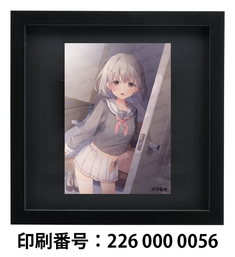 ネップリ イラスト 可愛い女の子 かわいい ロリっ娘 JK 女子高校生 セーラー服 銀髪 ショートカット プリッツスカート タイツ 絶対領域 おしゃれ コンビニプリント ネットプリント 個性的 おすすめ 人気 イラストレーター クリエイター 絵師 ローソン ファミマ グッズ タイトル:つるせ PART3 作:つるせ