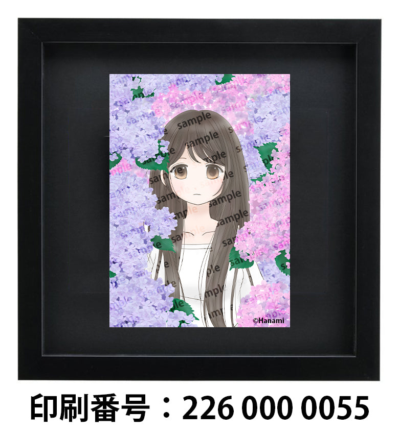 ネップリ イラスト 可愛い女の子 黒髪ロング おしゃれ コンビニプリント ネットプリント 個性的 おすすめ 人気 イラストレーター 絵師 クリエイター グッズ ローソン ファミマ タイトル:Hanami PART7 作:Hanami