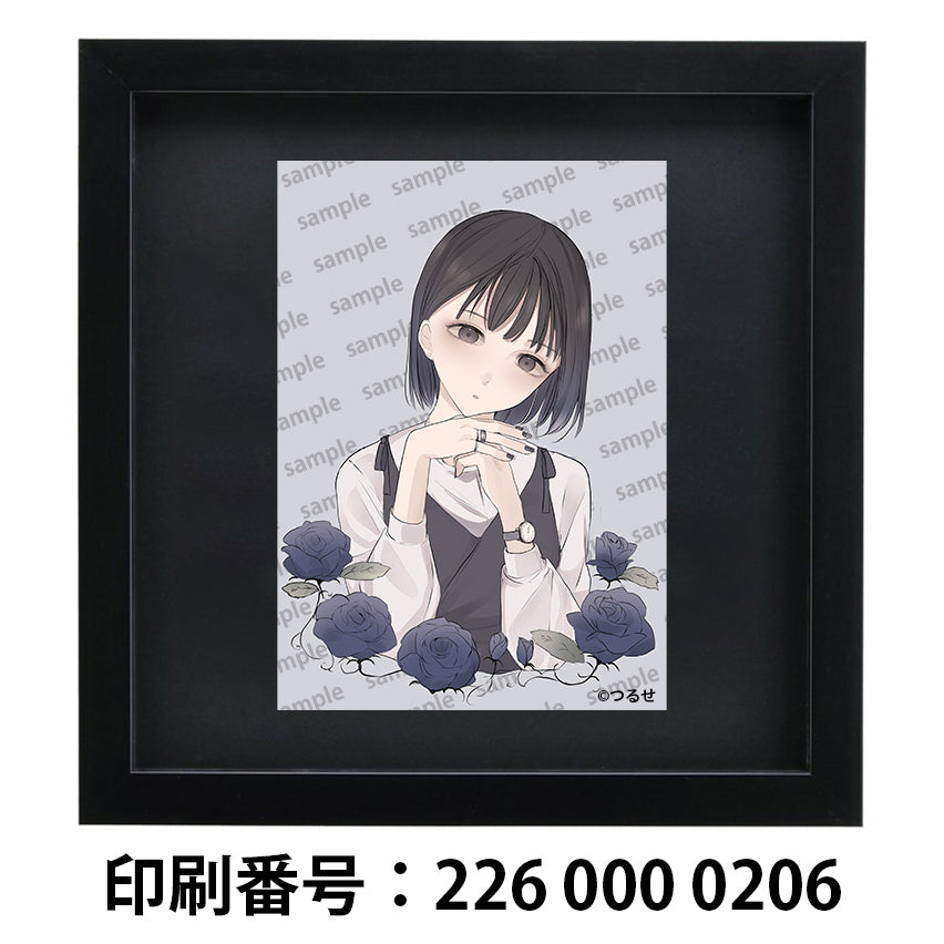 ネップリ イラスト 可愛い女の子 エモい おしゃれ服 黒髪 ボブヘア ショートカット コンビニプリント ネットプリント おすすめ 個性的 人気 イラストレーター クリエイター 絵師 ローソン ファミマ グッズ タイトル:つるせ PART16 作:つるせ