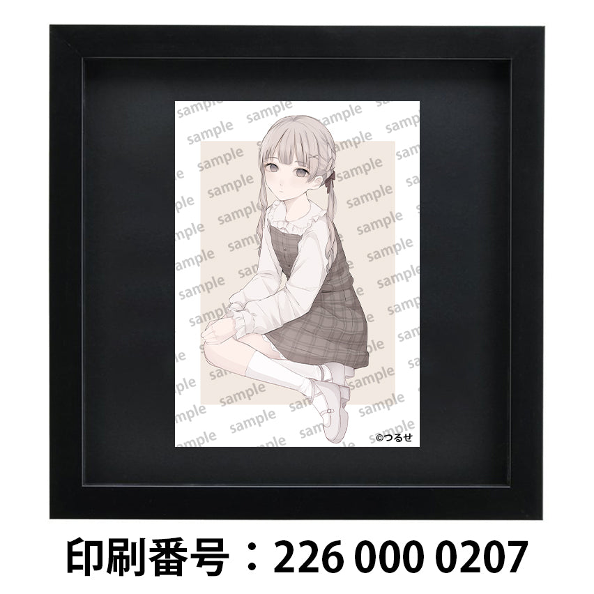 ネップリ イラスト 可愛い女の子 おしゃれ服 ワンピース ロリっ娘 エモい ツインテール シール ステッカー おすすめ 人気 個性的 コンビニプリント ネットプリント イラストレーター クリエイター 絵師 ローソン ファミマ グッズ タイトル:つるせ ブロマイド PART17 作:つるせ