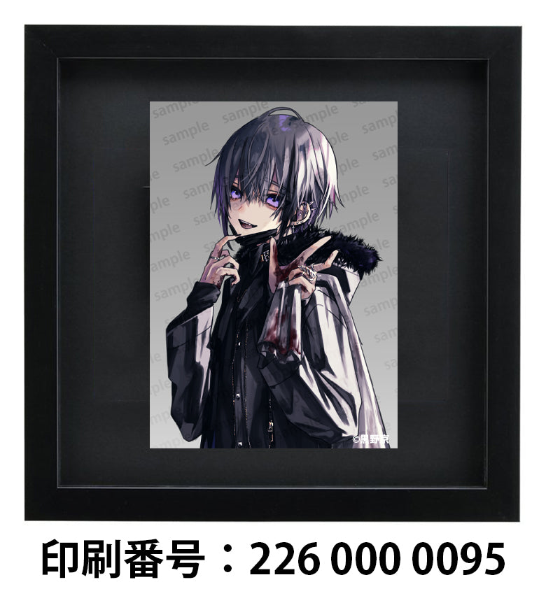 ネップリ　イラスト　男の子　かっこいい　イケメン　おしゃれ　クール　エモい　病みかわいい　メンヘラ　ヤンデレ　銀髪　ピアス　フード　パーカー　少年　メンズ　個性的　コンビニプリント　ネットプリント　シール　ステッカー　おすすめ　人気　イラストレーター　クリエイター　絵師　グッズ　ローソン　ファミマ　タイトル：黒野京 PART14　作：黒野京