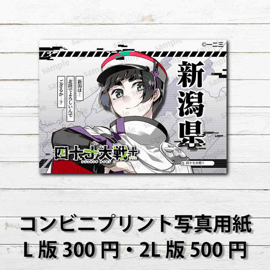 ネップリ　イラスト　おしゃれ　かっこいい　イケメン　黒髪　タイトル：四十七大戦+ 新潟県 15　作：一二三