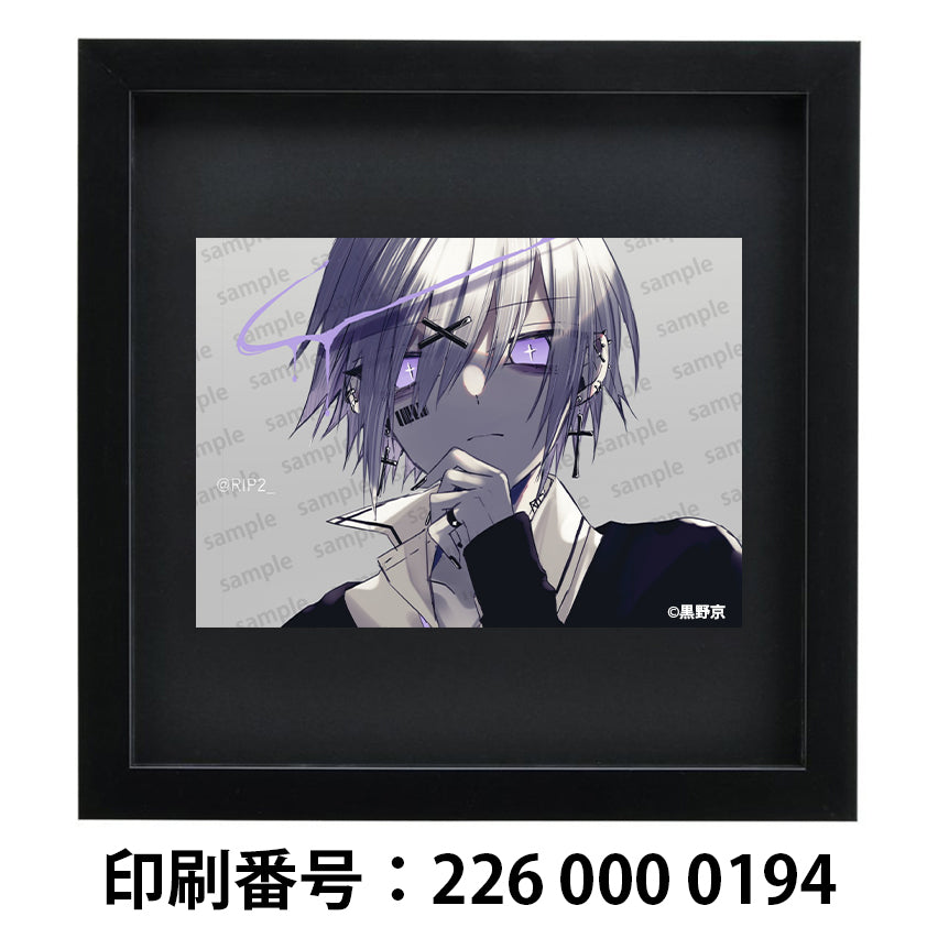 ネップリ　イラスト　男の子　かっこいい　イケメン　おしゃれ　クール　エモい　病みかわいい　メンヘラ　ヤンデレ　銀髪　ピアス　少年　メンズ　個性的　コンビニプリント　ネットプリント　シール　ステッカー　おすすめ　人気　イラストレーター　クリエイター　絵師　グッズ　ローソン　ファミマ　タイトル：黒野京 PART20　作：黒野京