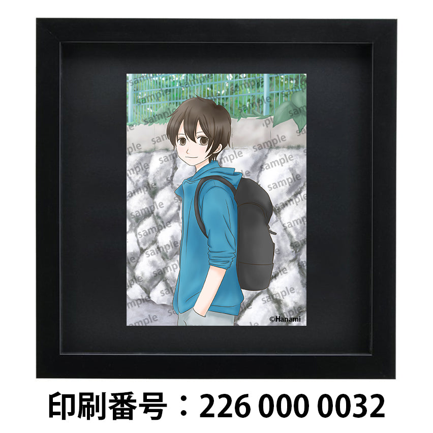 ネップリ　イラスト　男の子　かわいい　おしゃれ　イケメン　かっこいい　黒髪　少年　パーカー　フード　ショタ　個性的　おすすめ　人気　ネットプリント　イラストレーター　絵師　クリエイター　グッズ　ローソン　ファミマ　タイトル：Hanami PART5　作：Hanami