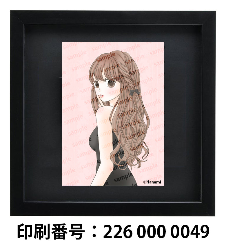 ネップリ　イラスト　可愛い女の子　おしゃれ服　後ろ姿　ワンピース　コンビニプリント　ネットプリント　個性的　おすすめ　人気　イラストレーター　絵師　クリエイター　グッズ　ローソン　ファミマ　タイトル：Hanami PART6　作：Hanami