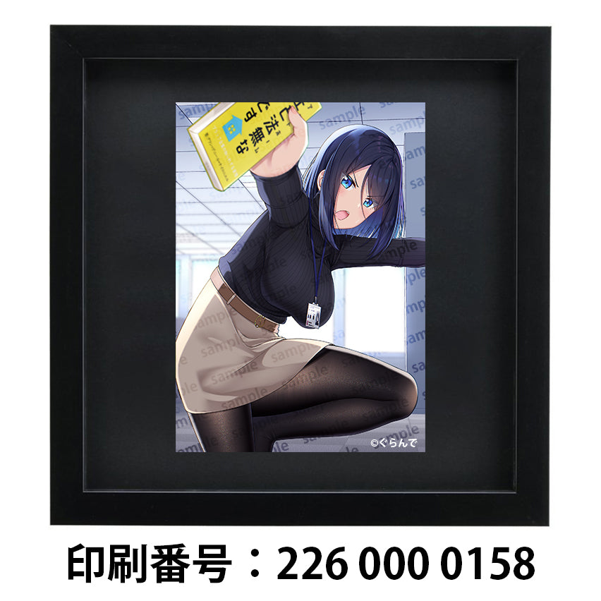 ネップリ　イラスト　可愛い女の子　おしゃれ　セクシー　フェチ　タイツ　タイトスカート　ショートカット　コンビニプリント　ネットプリント　個性的　おすすめ　人気　イラストレーター　クリエイター　絵師　グッズ　ローソン　ファミマ　タイトル：成宮祈　作：ぐらんで