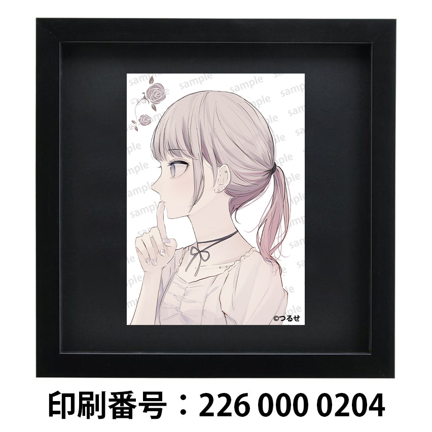 ネップリ　イラスト　エモい　可愛い女の子　シール　ステッカー　おしゃれ服　ピアス　横顔　おすすめ　人気　ネットプリント　コンビニプリント　イラストレーター　クリエイター　絵師　ローソン　ファミマ　グッズ　タイトル：つるせ ブロマイド PART14　作：つるせ