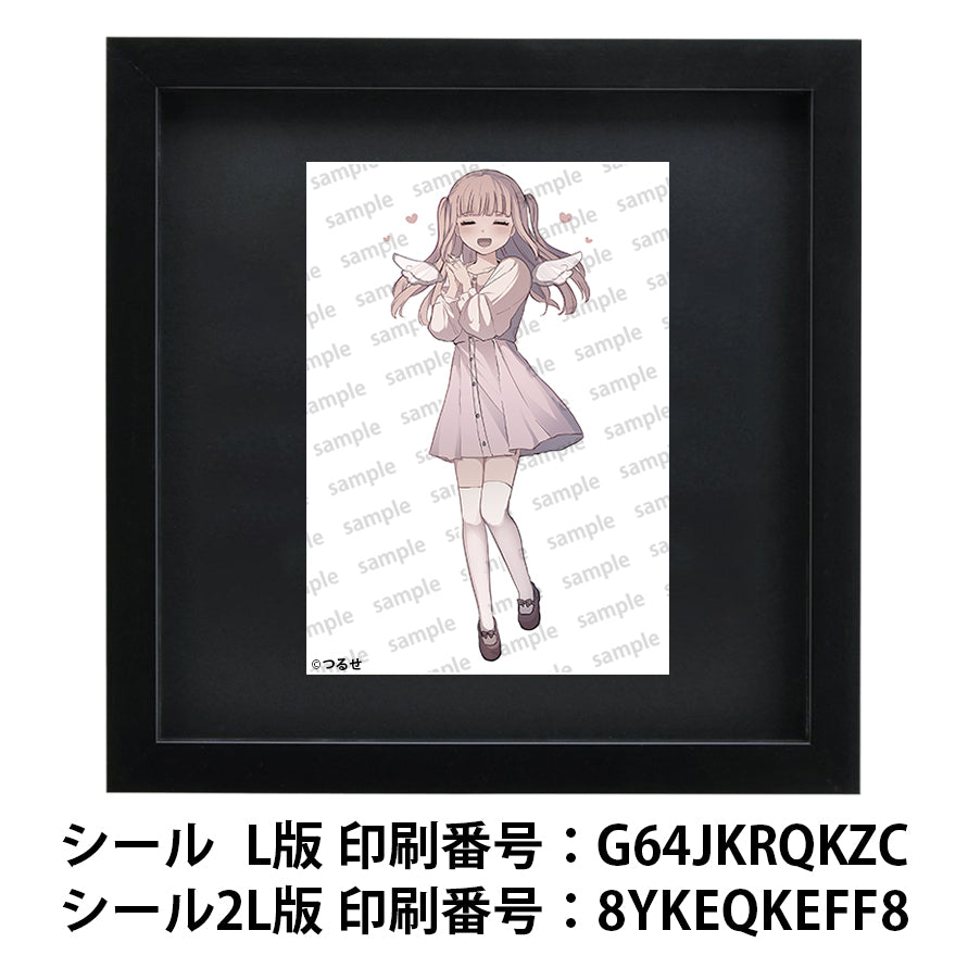 ネップリ　イラスト　エモい　可愛い女の子　ゆるふわ　シール　ステッカー　おしゃれ服　ワンピース　病みかわいい　白タイツ　ピンク髪　絶対領域　おすすめ　人気　個性的　ネットプリント　コンビニプリント　イラストレーター　クリエイター　絵師　ローソン　ファミマ　グッズ　タイトル：つるせ PART20 　作：つるせ